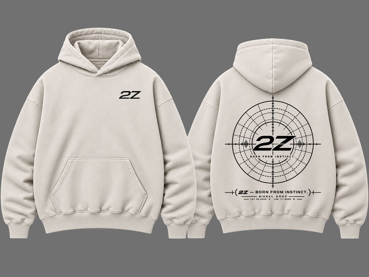 SIGNAL — CREAM | Hoodie Oversize