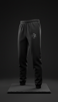 Black Sweatpants with Chrome Accent